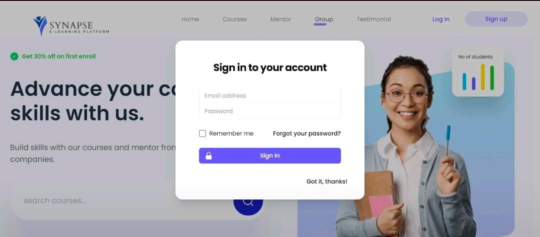 Synapse E-Learning Platform